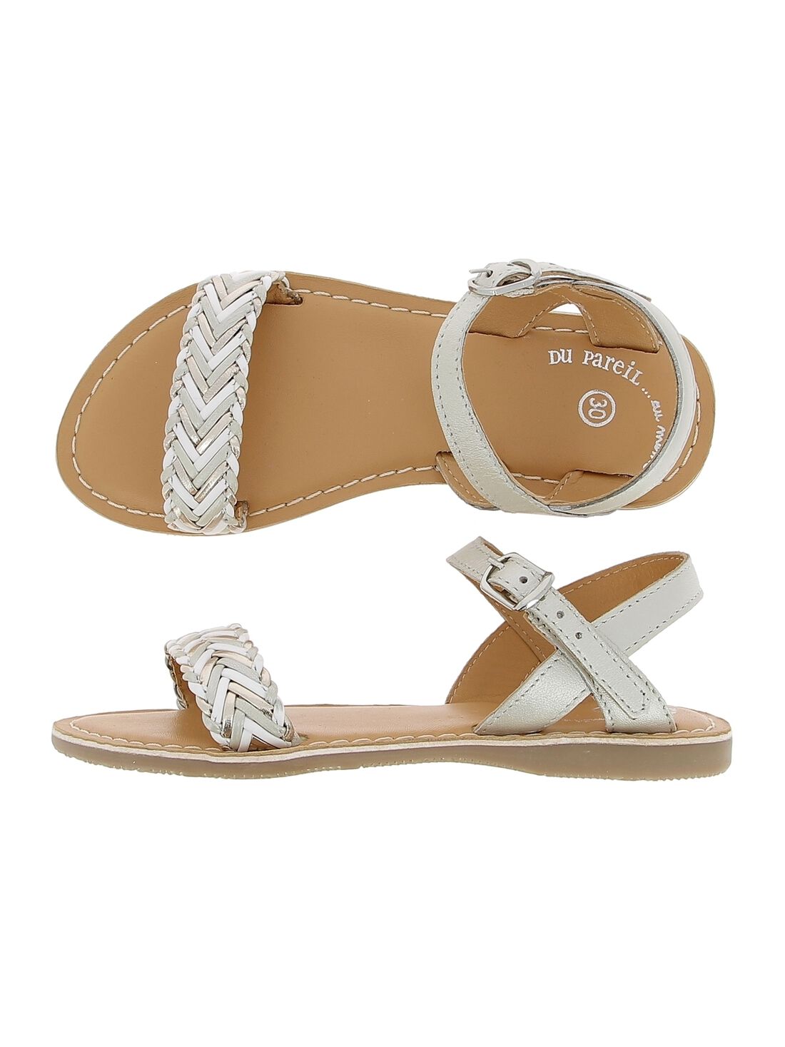Girls discount white sandals