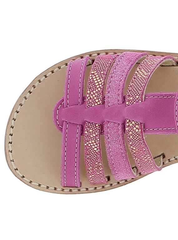 Girls' leather sandals CFSANDFUSH / 18SK35W1D0E304