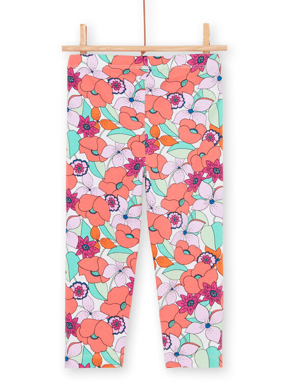 Multicolored leggings child girl LYAVILEG / 21SI01U1CAL000