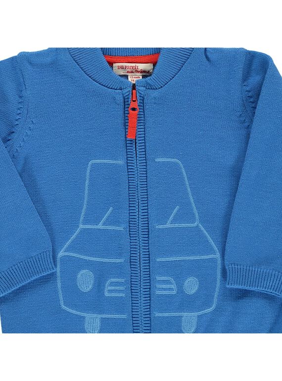 Baby boys' cotton cardigan CUJOGIL1 / 18SG10R1GIL201