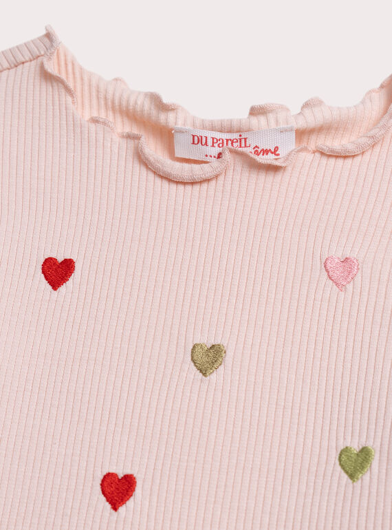 Pink TEE SHIRT LS XAJATEE4 / 25W901M4TMLD319