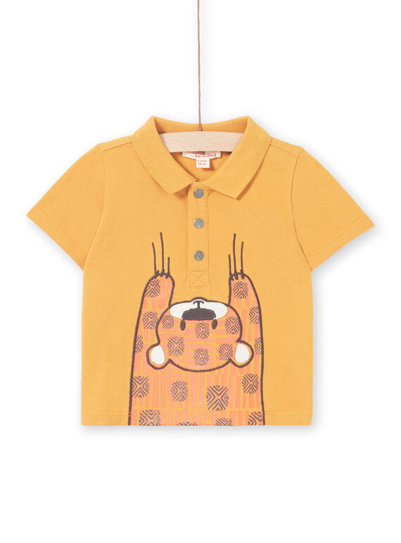 Baby boy mustard polo shirt LUTERPOL / 21SG10V1POLB106