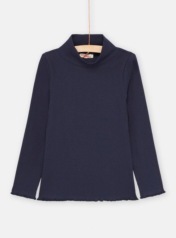 Plain navy blue under-sweater SAJOSOUP1 / 23W901NCSPL070