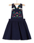 Girl's navy blue overalls dress MATUROB4 / 21W901K3ROB070