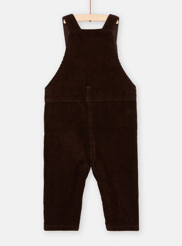 Baby boy long brown overalls SULOSAL / 23WG10R1SAL814