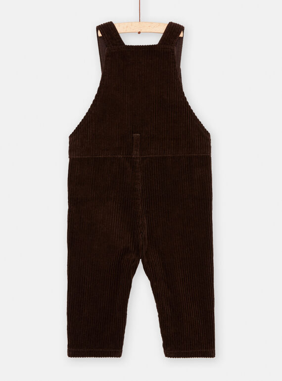 Baby boy long brown overalls SULOSAL / 23WG10R1SAL814
