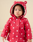 Hooded raincoat with polka dot print 22WG09F1IMP050