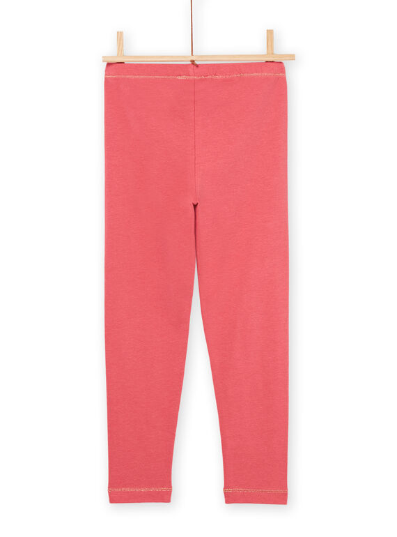 Pink plain leggings PYAJOLEG4 / 22WI01D1CALD305