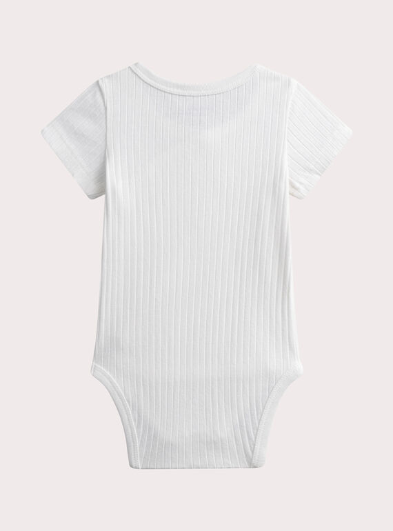 Ivory NEWBORN BODY SUIT WOU3BOD2 / 25SF04X2BDN005
