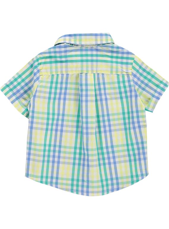 Baby boys' checked shirt CUBUCHEM / 18SG10K1CHM099