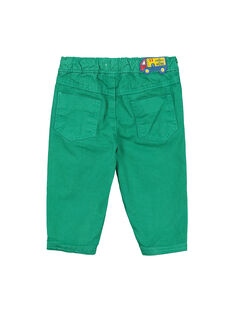 Baby boys' green trousers FUJOPAN3 / 19SG1033PANG603