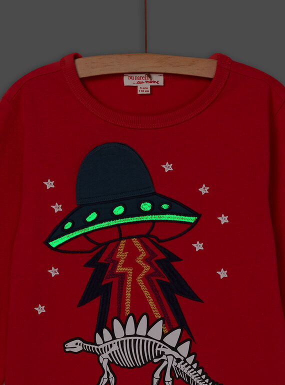 Long sleeve spaceship t-shirt POPRITEE2 / 22W902P4TMLE405