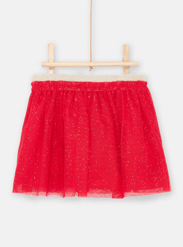 Baby Girl Holiday Red Skirt SIWAYJUP / 23WG09S1JUPF529