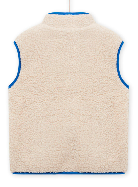 Sleeveless vest with sheep effect for child boy MOCOVES / 21W902L2GIL009