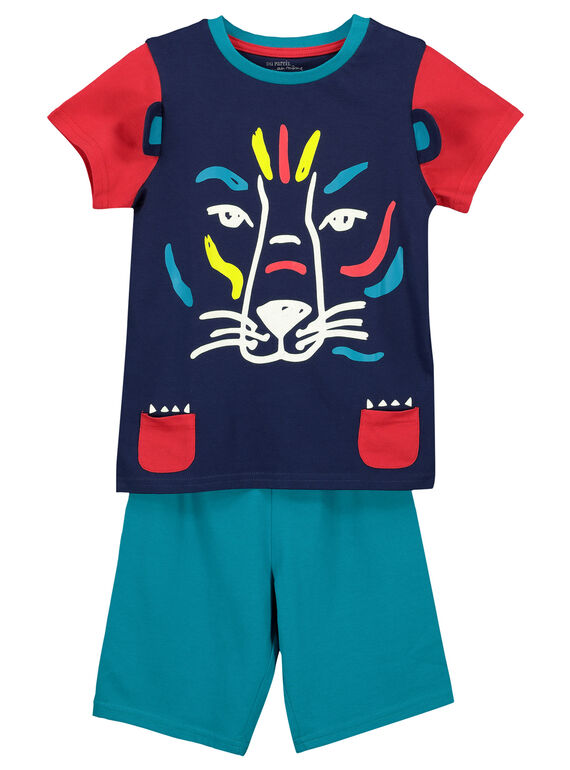 Boys' short pyjamas FEGOPYCLION / 19SH12H4PYJ070