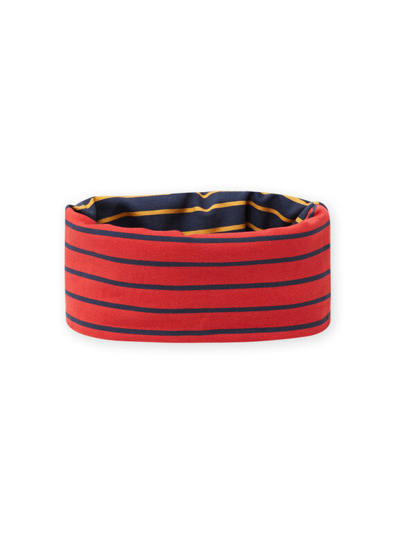 Baby boy reversible striped snood MYOGROSNO2 / 21WI0251SNO705