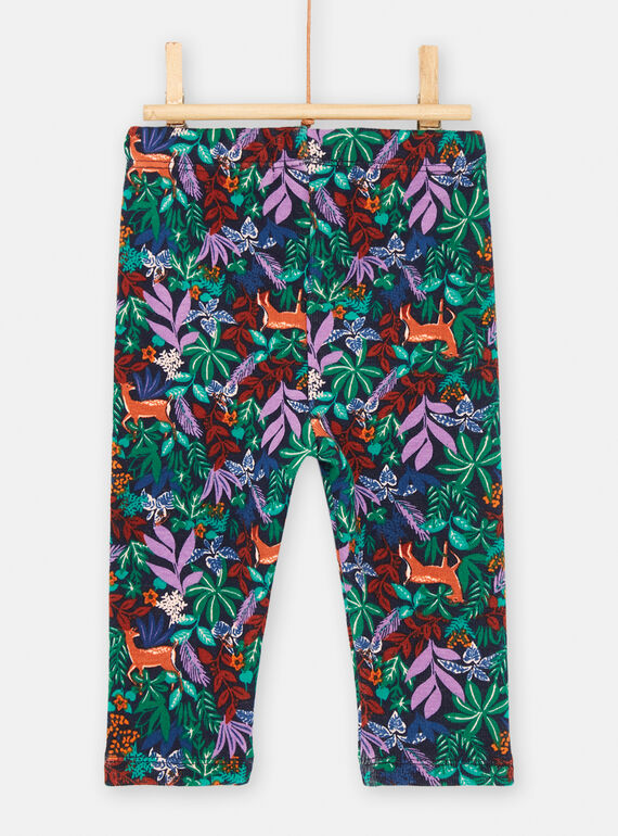 Baby girl soft and comfortable multicolored pants SIKHOPAN / 23WG09Q1PANC243