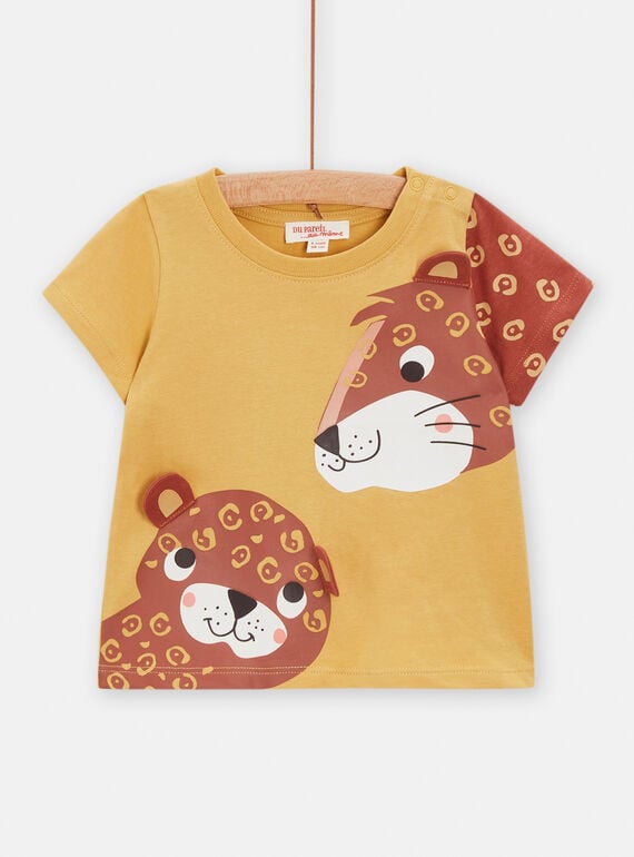 Baby Boy Saffron Panther T-Shirt TUCRITEE1 / 24SG10L2TMC113