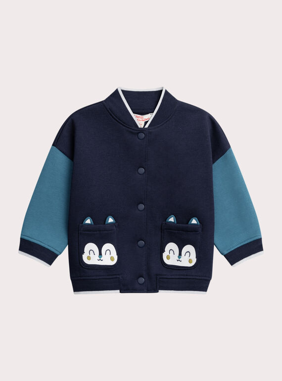 Navy KIDS CARDIGAN XUMYGIL2 / 25WG10R1GILC203