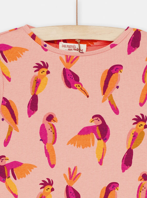 Pink parakeet T-shirt SACOUTEE2 / 23W901L1TMLD329