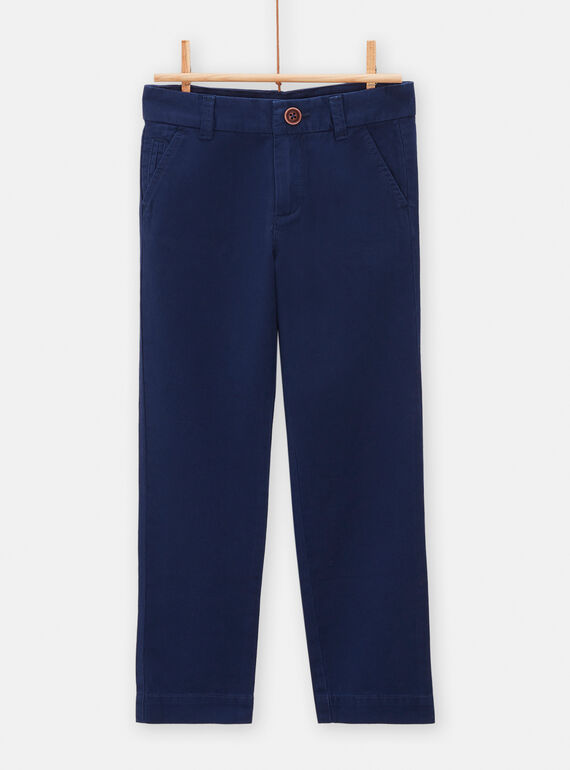 Plain navy pants for boys TOESPACHI1 / 24S902V1PAN070