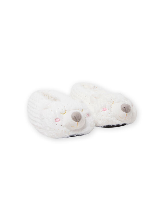 White bear slippers 3D child girl MAPANTOUR3D / 21XK3532PTD000