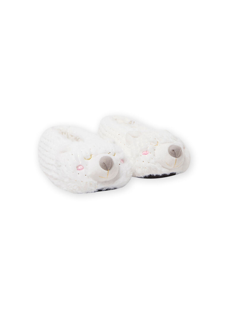 White bear slippers 3D child girl White bear slippers 3D child girl MAPANTOUR3D / 21XK3532PTD000