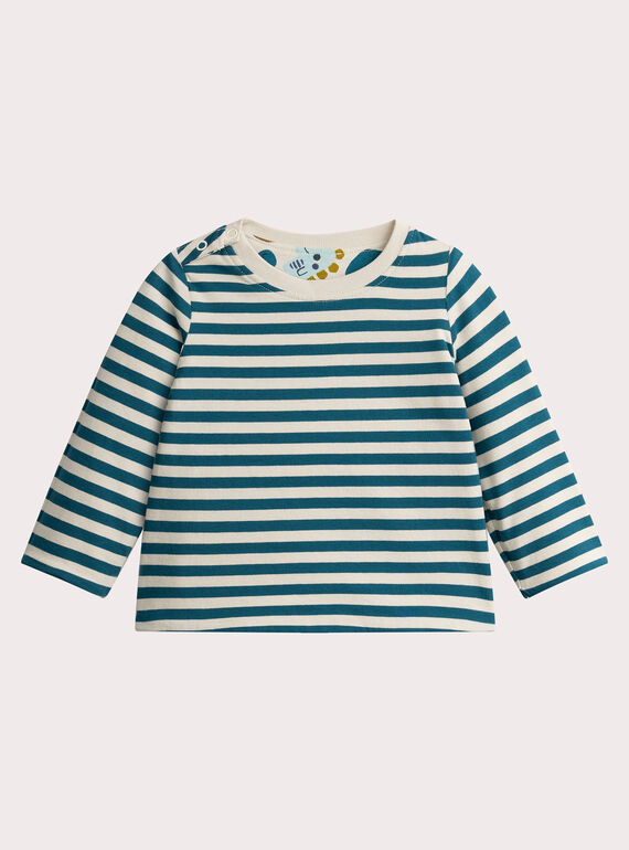 Reversible long-sleeved T-shirt for baby boy  VUKLITEE1 / 24WG1041TML811