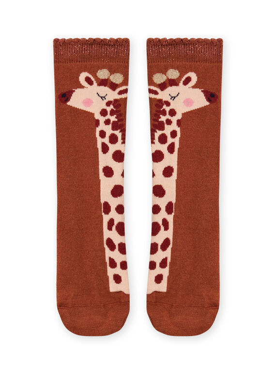 Child girl giraffe socks MYACOMCHO / 21WI01L1SOQ420