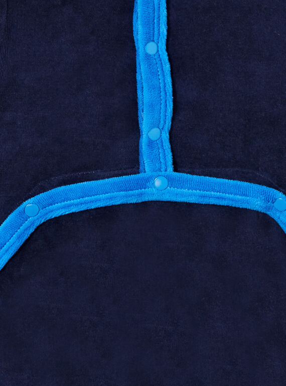 Sleep suit blue baby boy sleep suit LEGAGRELEF / 21SH1454GRE713