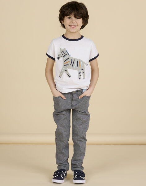 Child boy's grey formal pants NOSOPAN / 22S902Q1PAN705