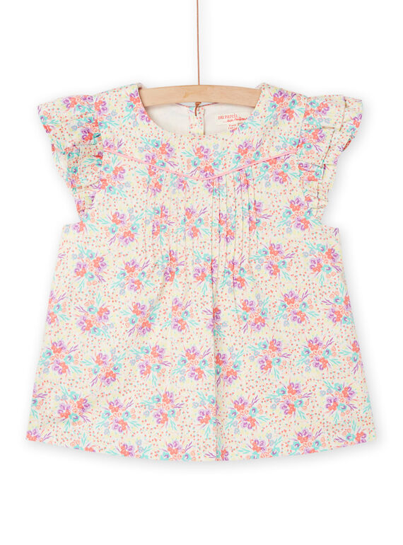 Pink blouse with floral print RABUCHEM / 23S90141CHE001