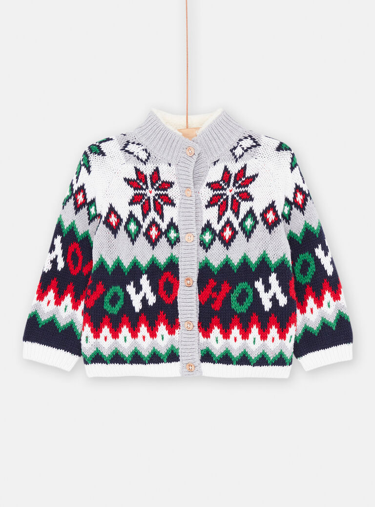 Grey KIDS CARDIGAN SUWAYGIL / 23WG10S1GILJ922