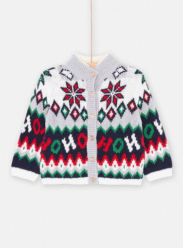 Grey KIDS CARDIGAN SUWAYGIL / 23WG10S1GILJ922