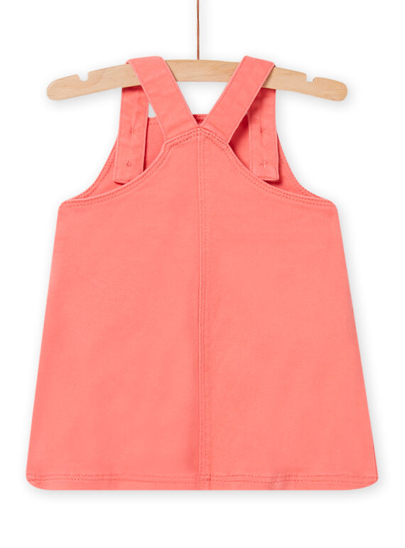 Nude pink dress with fantasy patterns baby girl NISANROB3 / 22SG09S1ROBD300