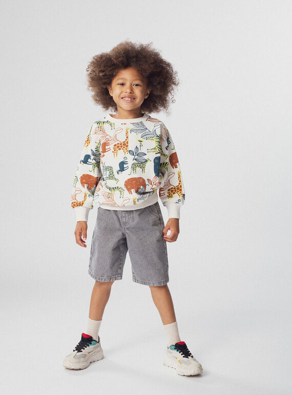 Grey denim BERMUDA WOPRIBER2 / 25S902S2BERK004