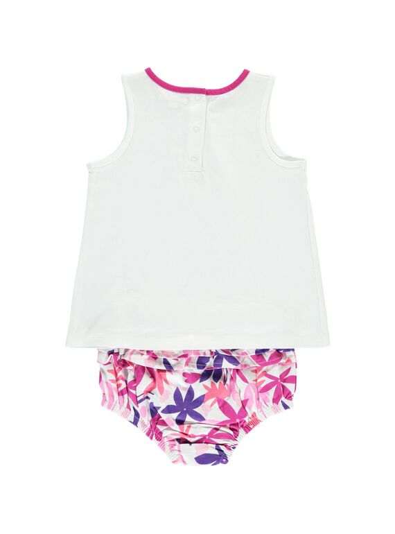Baby girls' bloomer and vest set CIPLAENS2 / 18SG09Q2ENS000