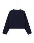 Child girl midnight blue knitted cardigan NAJOCAR2 / 22S90162CARC205