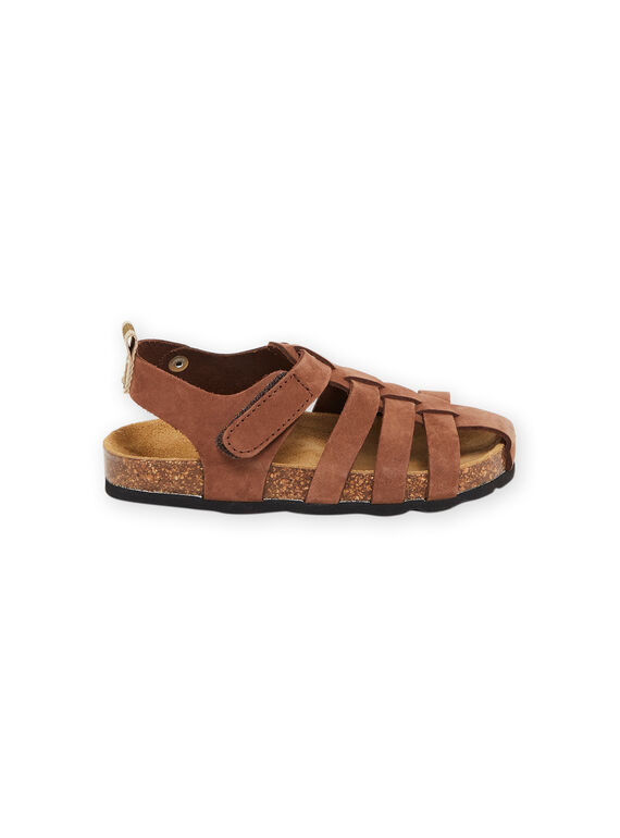 Brown leather sandals RONUBROWN / 23KK3661SLB802