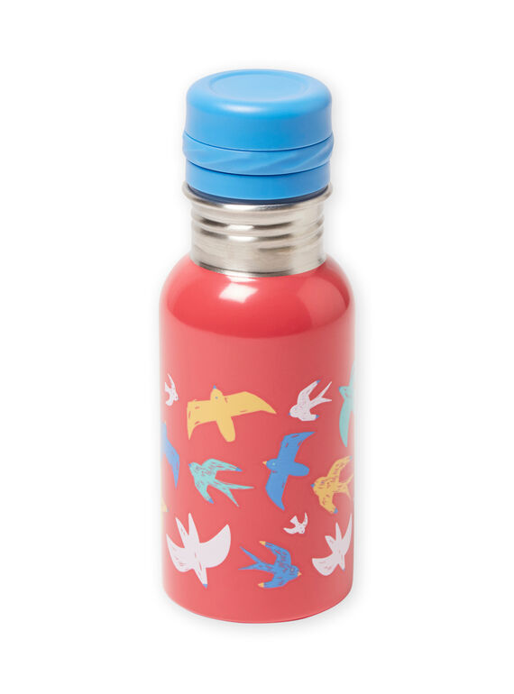 Pink flask with birds pattern for baby girl MYACLAGOU / 21WI01G2D5P957