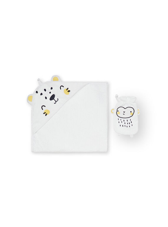 Sponge tip leopard head and monkey face washcloth LOU1POIN2 / 21SF42H2POI000