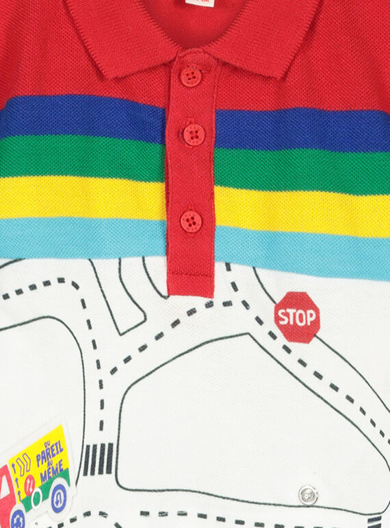 Baby boy's long-sleeved polo shirt FUCOPOL / 19SG1081POL099