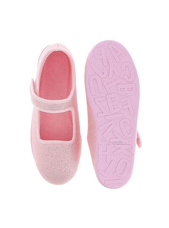 Girls' ballet pump slippers CFBALROSE / 18SK35X5D07030