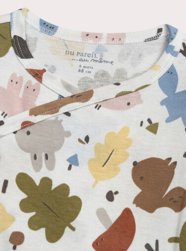 White NEWBORN BODY SUIT XOU2BOD3 / 25WF0561BDN000