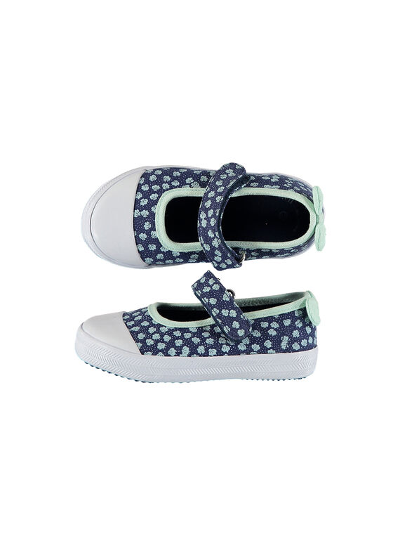 Baby girls' canvas Mary-Janes FBFBABSHEL / 19SK37B1D17070