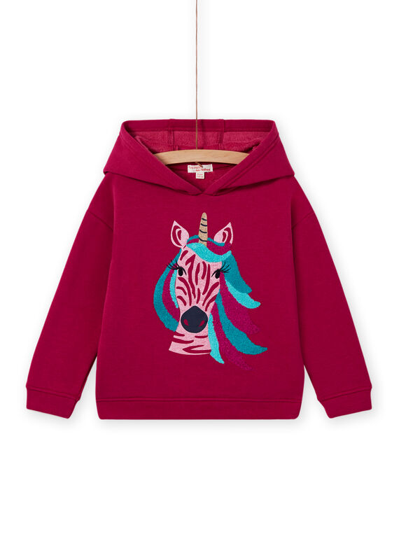 Girl's pink unicorn hoodie MATUSWEA / 21W901K1SWED312