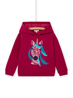 Girl's pink unicorn hoodie MATUSWEA / 21W901K1SWED312