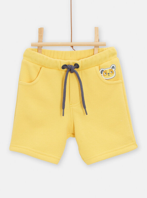 Yellow Bermuda shorts for baby boys TULIBER1 / 24SG10T1BER104