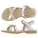 Girls' leather sandals