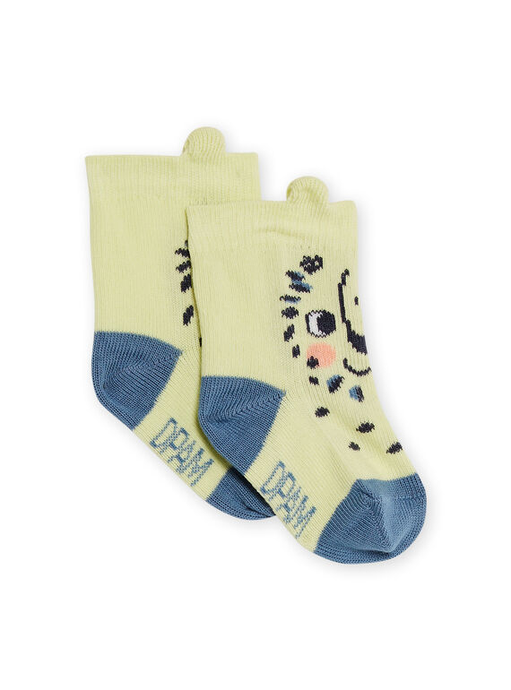 Yellow socks with lions design baby boy NYUMOCHO1 / 22SI10N2SOQB115